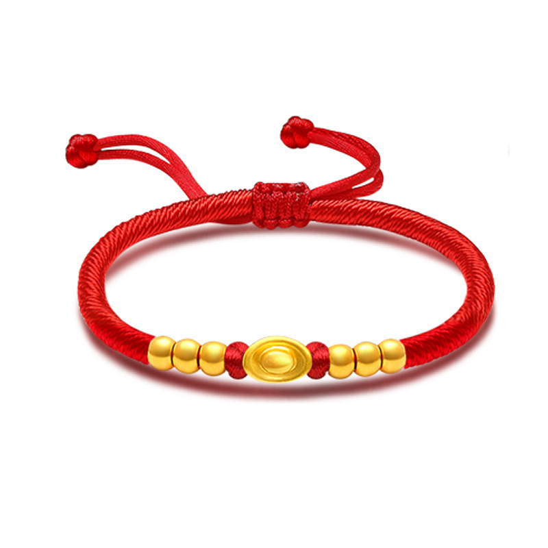 Golden bracelet, bar, coins