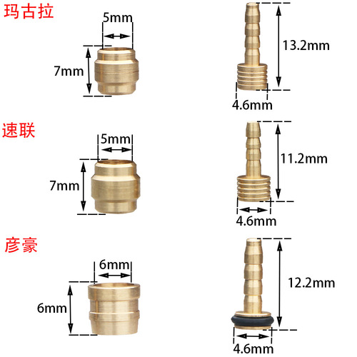 Bike oil needle, mountain bike tube, oil disc brake set, BH59/BH90 speed coupling, Magura olive head