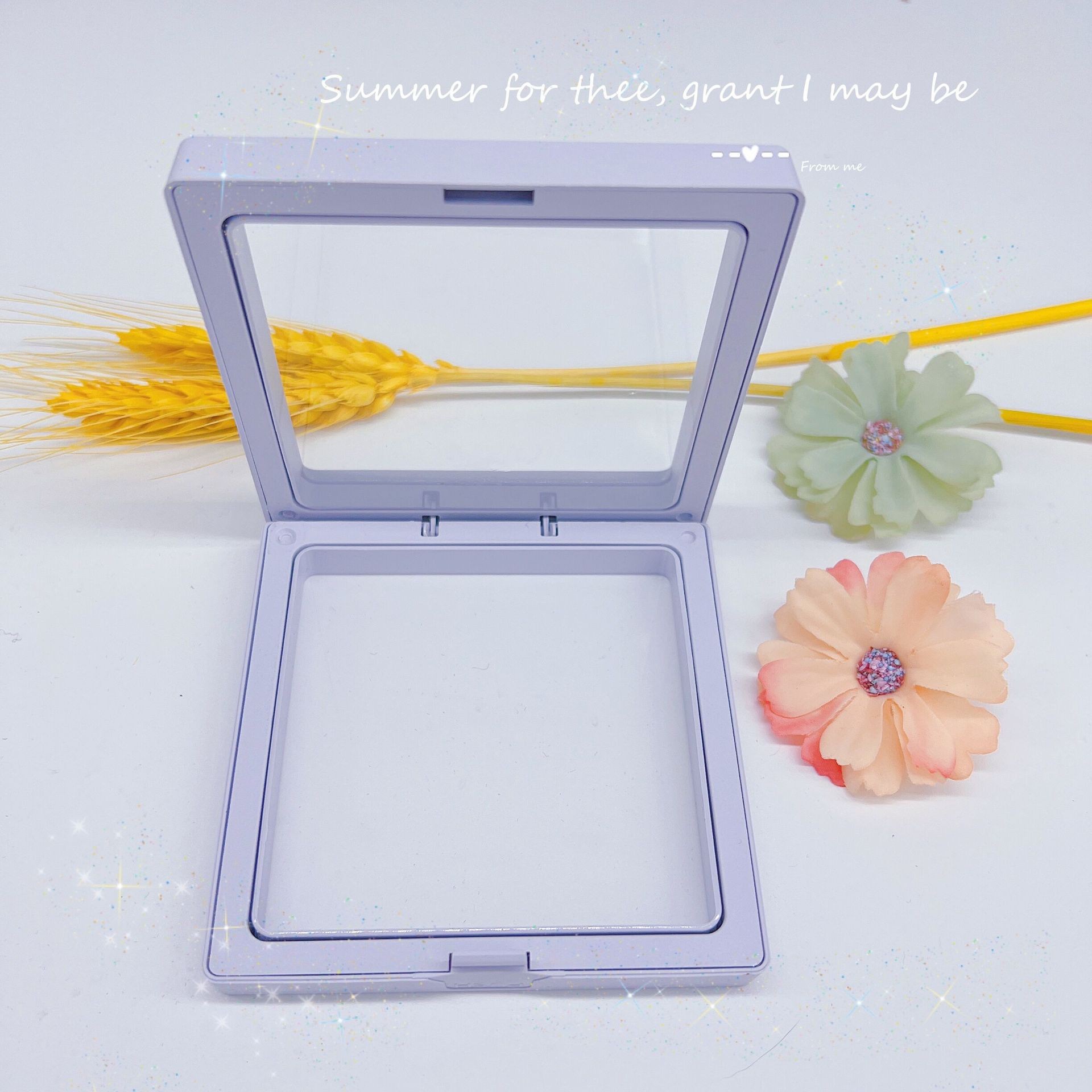 단일 투명 선물 상자