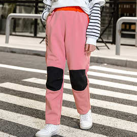 户外新款儿童运动秋冬加绒软壳冲锋裤学生男女童裤休闲跑步登山裤