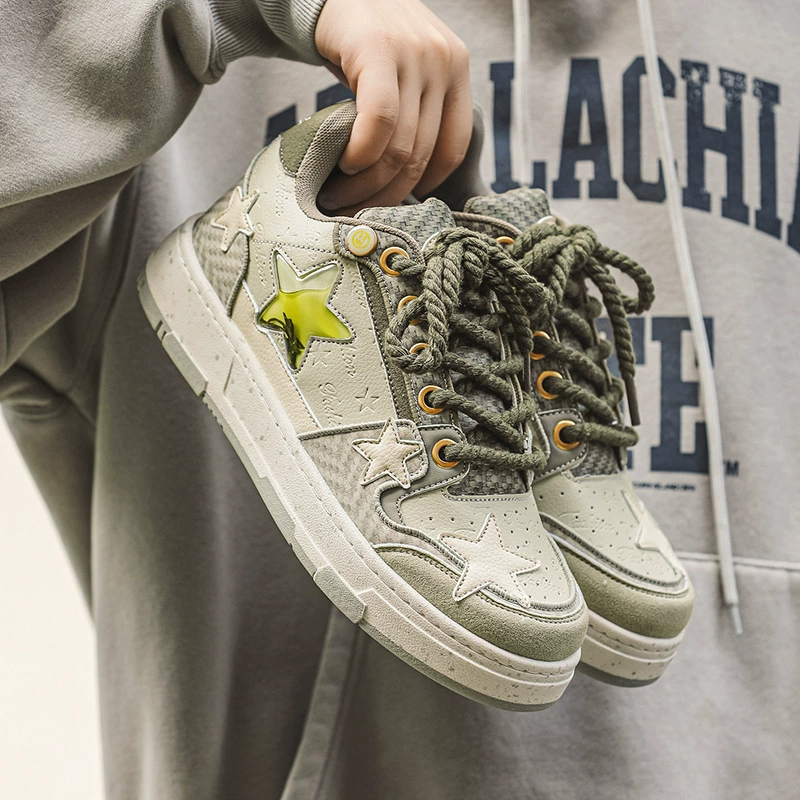 Кроссовки мужской 2025 новый весенний мужской повседневный дикий модный тренд West Lake Longjing Star мужская обувь