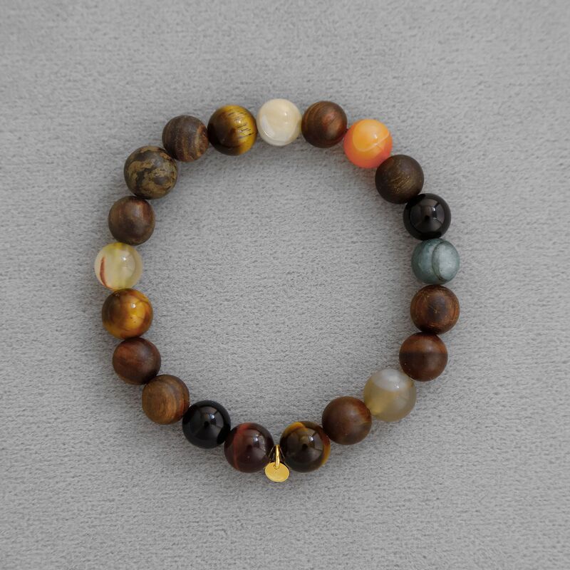 Dong Jie's Same Style Cosmic Treasure Bracelet, Simple New Chinese Style, Fresh and Unique Texture, Niche Beaded Bracelet, Niche Light Luxury