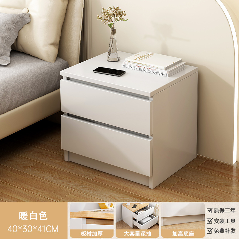 Mini meseta de cabezal de cama dormitorio doméstico 2026 nuevo armario de almacenamiento simple gris de lujo ligero de alta calidad armario de almacenamiento junto a la cama
