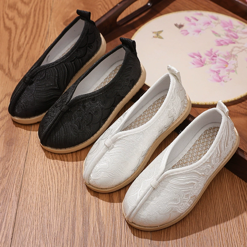 Туфли для мальчиков Hanfu Древний стиль детские вышитые туфли