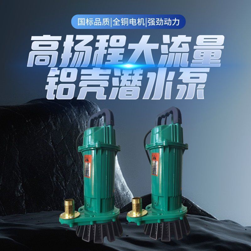 Bomba sumergible de dinero popular de Shanghai, bomba de agua doméstica de alta elevación, bomba de agua de riego agrícola de gran calibre, bomba de agua de gran flujo