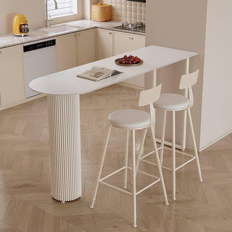 Light Luxury Slate Bar Table for Home Living Room Kitchen Partition Small Bar Table Simple and Fashionable Balcony Wall-Mounted High Table