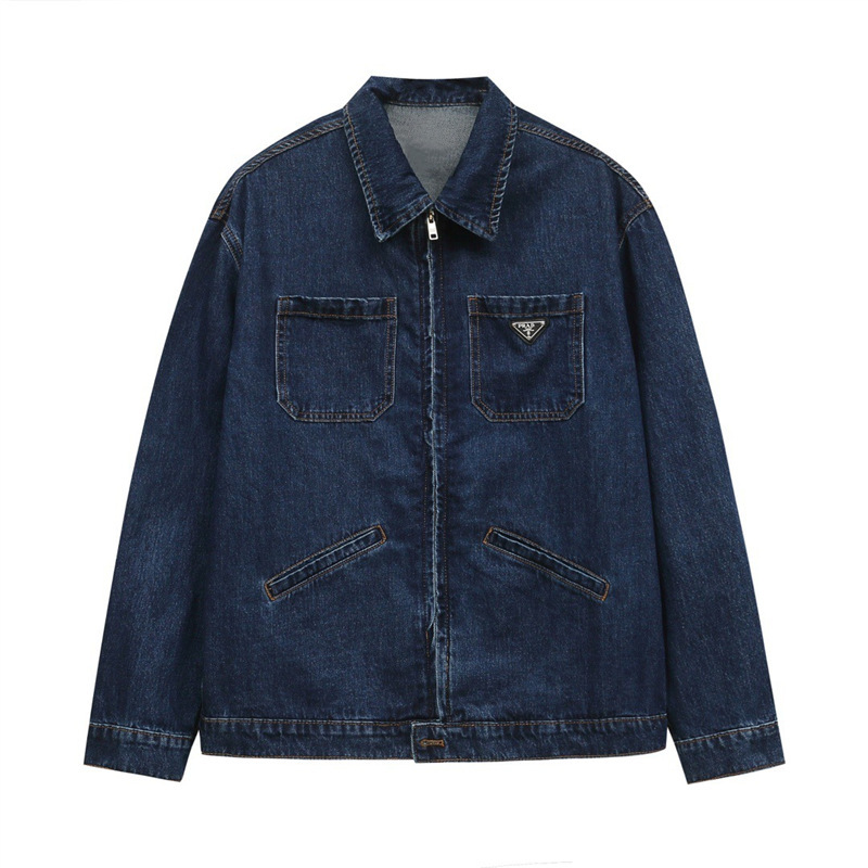 1.1 Correct Version 24 Autumn/Winter Pra Celine Low Blcg Triangle Logo Long Sleeve Denim Shirt Jacket for Men and Women 1.1 Correct Version 24 Autumn/Winter Pra Celine Low Blcg Triangle Logo Long Sleeve Denim Shirt Jacket for Men and Women