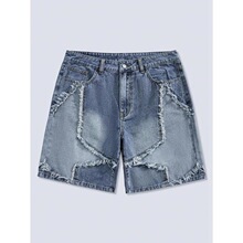 G 99650 Star Patch Denim Shorts ƴ��ţ�ж�ѝ �羳�W��