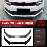 Подходит для Volkswagen Polo MK5 6R GTI 2010-2014 годов выпуска: передний спойлер, передние углы, передняя облицовка, тюнинг-детали для кросс-бордерной модификации.