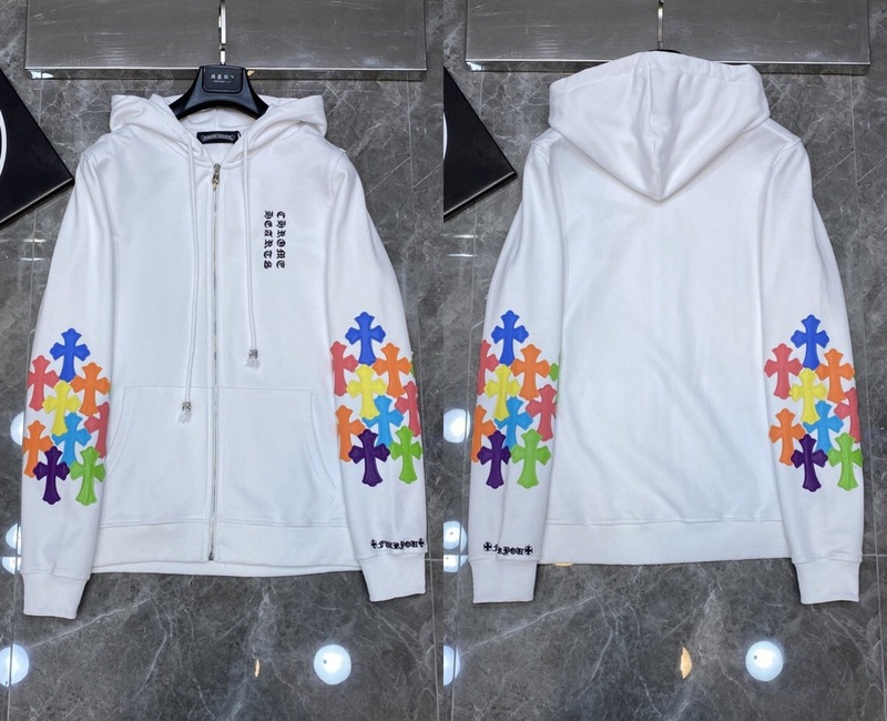 25ss正确版Chrome Hearts 克罗伈十字架连帽卫衣百搭潮流时尚批发|undefined
