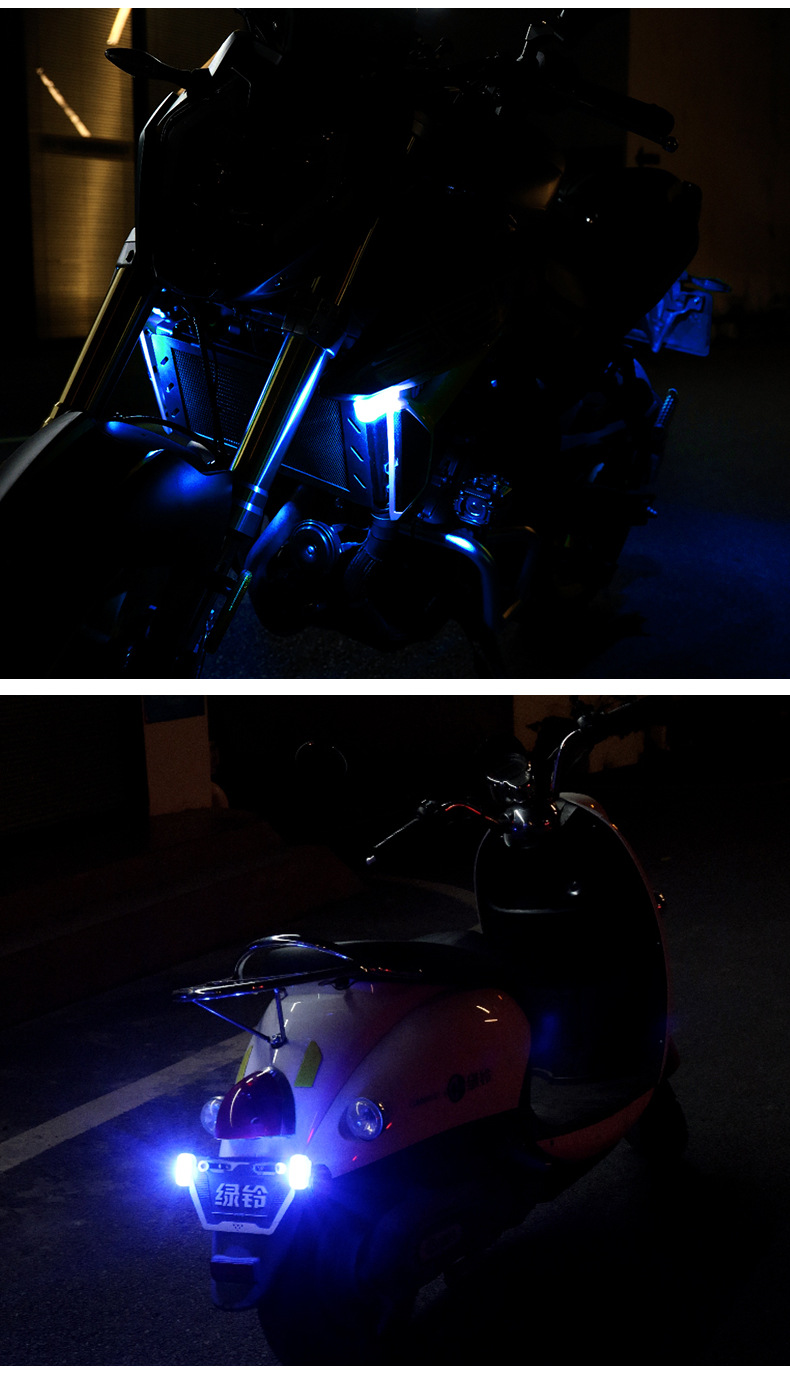 Cross-border bright colorful wireless remote control strong magnetic LED aircraft light flash light multi-mode motorcycle car Electric