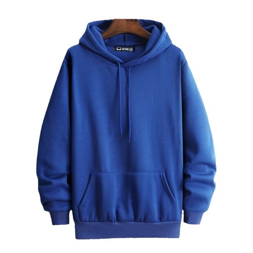 Men's Hooded Sweatshirt Autumn/Winter Plain Hooded Sweatshirt Korean Style Fashion Loose Matchable Fleece Lined Thick Top