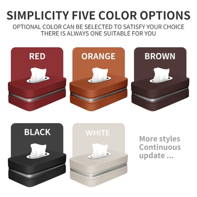 Car tissue box/set, High-End Nappa Leather Armrest Box
