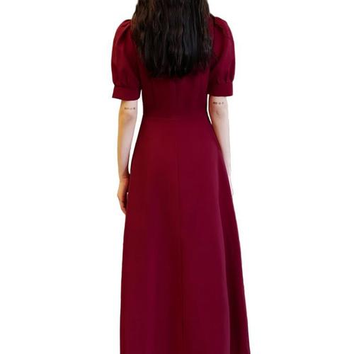 Rent Mother of the Bride Dress in Champagne Color, New Fall , High-End, Sister Group, Unique, Long Length, Slimming, Long Sleeve Evening Gown Dress for Women