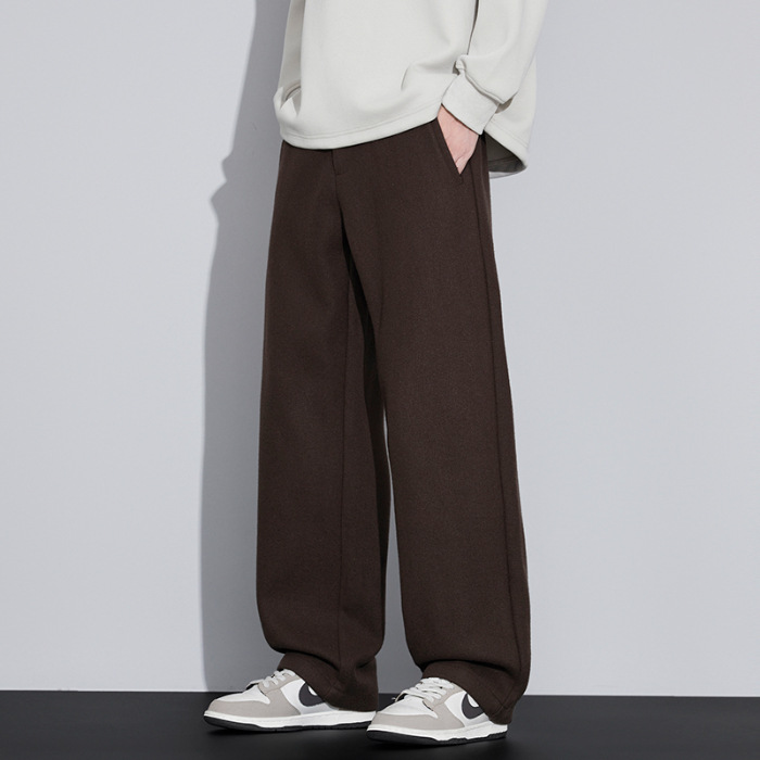 2025 nuevo otoño japonés retro lana de oveja pantalones casuales para hombres sueltos estilo americano image 8