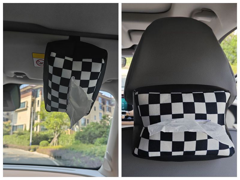 Car Interior Tissue Box, Rear Seat Tissue Packaging, Decorative Tissue Bag, Car Tissue Box, In-Car Tissue Holder
