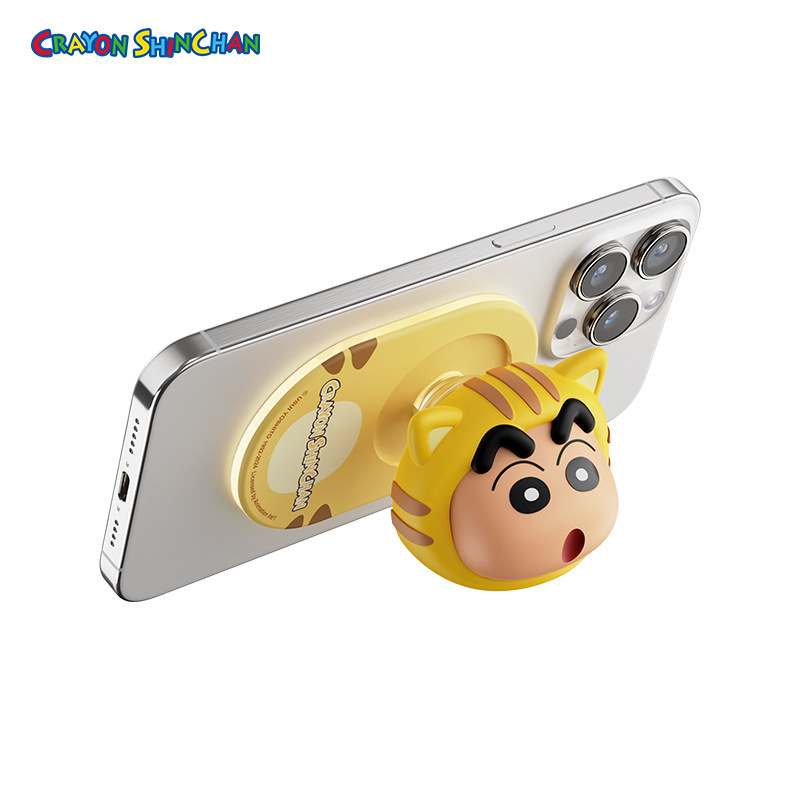 クレヨンしんちゃん磁気エアバッグ携帯電話リング強力なブラケットブラインドボックス折りたたみ人形怠惰なブラケット冷蔵庫マグネット|undefined