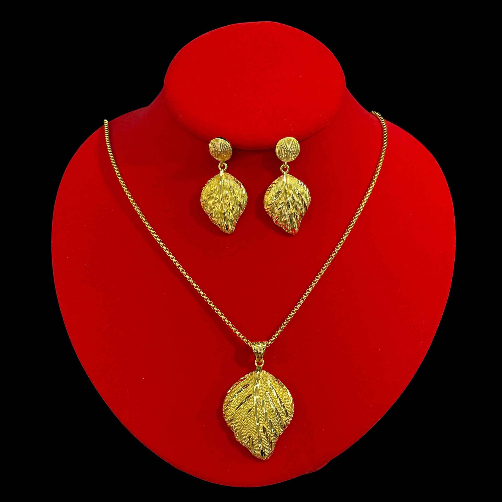 Golden copper retro set