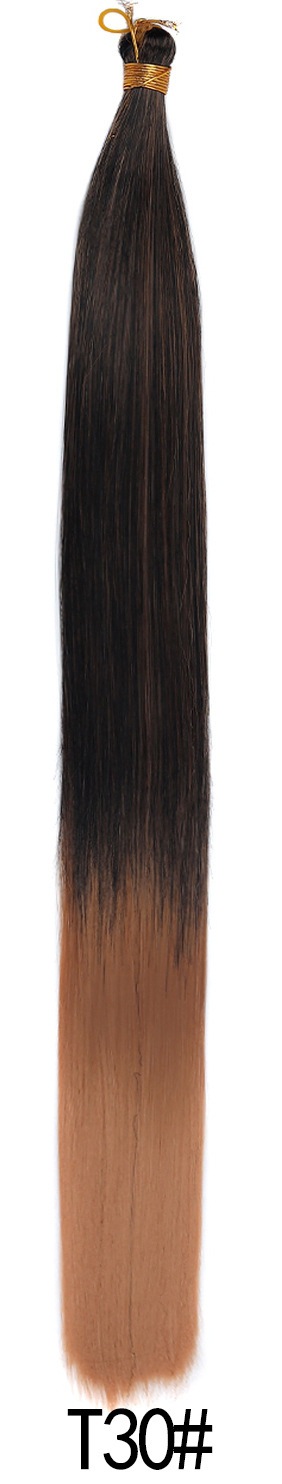 Wholesale Bone Straight bulk hair 24 pulgadas de fibra química Braiding Hair