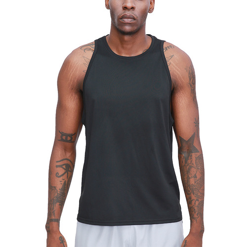 Marathon Quick-Dry Fitness Tank Top for Men, Sleeveless Basketball Training, Hurdle Running Basketball Sport Top for Men