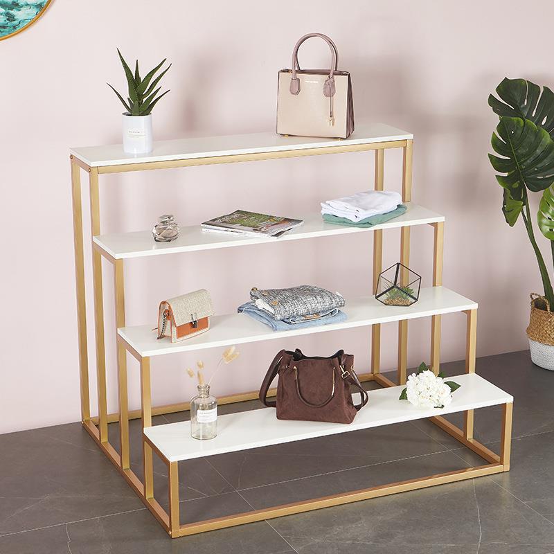 Clothing Store Water Table Multi-storey Stair-shaped Display Table Shoe Rack Bag Rack Flower Shop Storage Rack Display Nakajima Rack Clothing Store Water Table Multi-storey Stair-shaped Display Table Shoe Rack Bag Rack Flower Shop Storage Rack Display Nakajima Rack