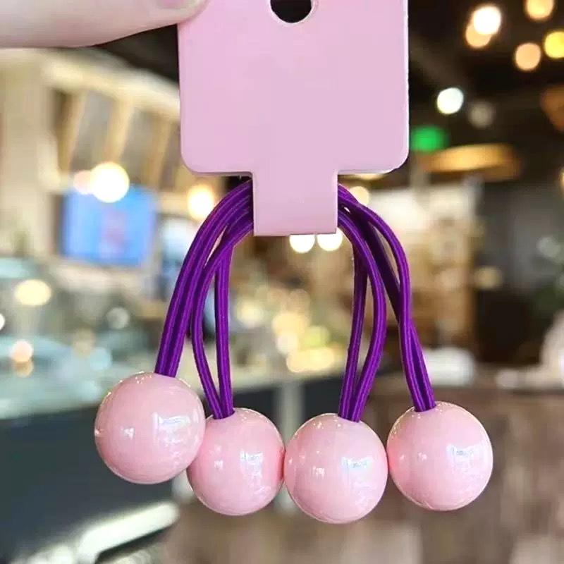 Coreana de color caramelo de alta calidad correa larga anillo de cabello bola princesa no lesiones de cabello color nuevo