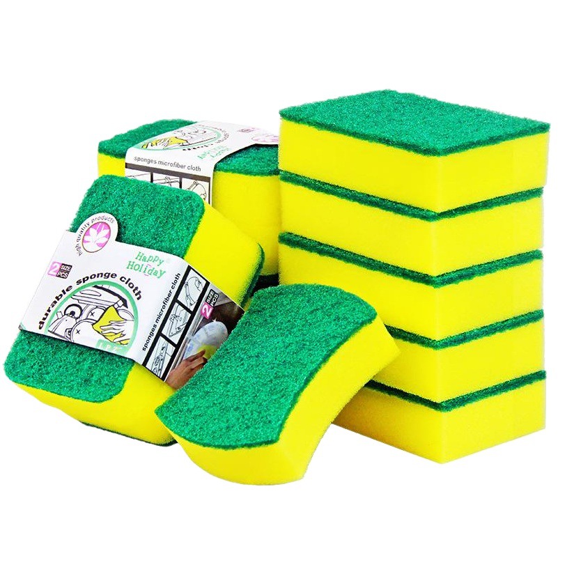 Esponja de cocina para lavar platos, trapo de alta densidad, limpieza de tazones y utensilios