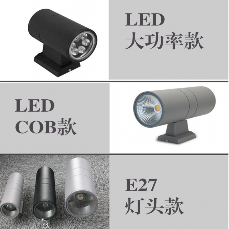LED屋外防水ウォールランプダブルヘッドシングルヘッドラウンド外壁アップダウンスポットライトガーデンランプウォールランプウォールウォッシャーライト|undefined