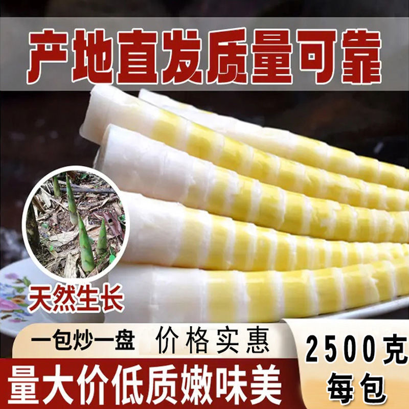 清水笋小竹笋春笋嫩笋尖片水煮江西特产300克/500克跨境