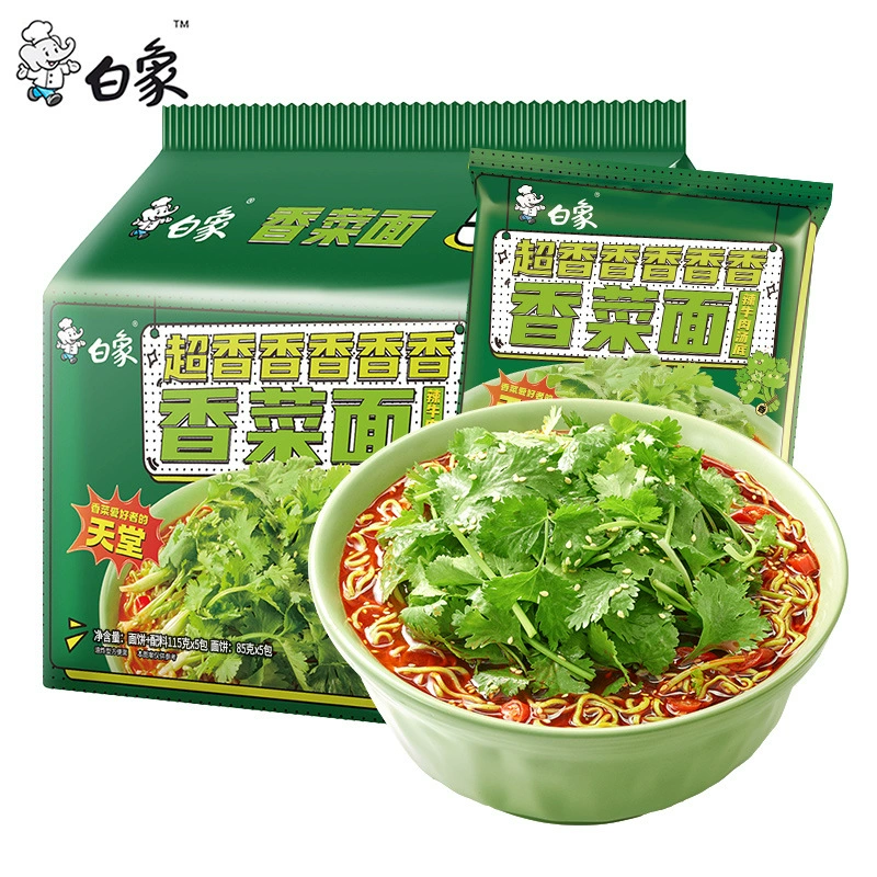 Ллапша быстрого приготовления с лапшой из кориандра белого слона