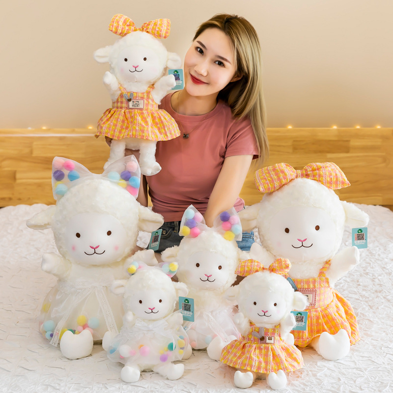 情人節禮物創意新款蘿莉甜甜羊毛絨玩具衣物可拆卸禮盒裝高端大氣