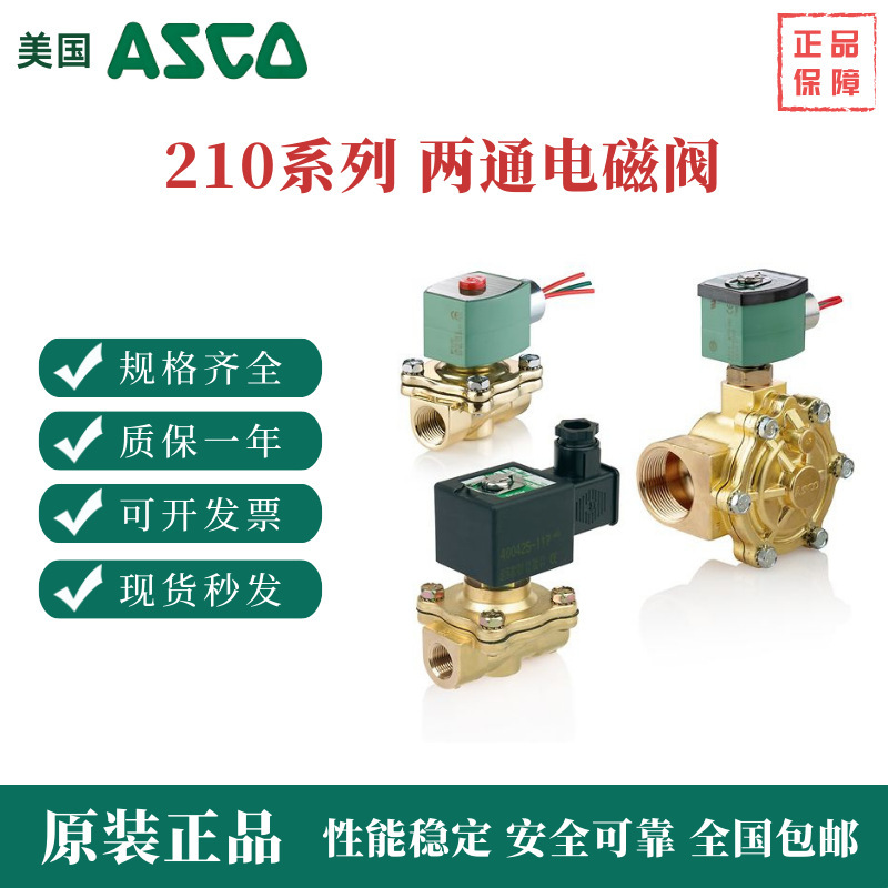 ASCO Asca 210 Series Two-way Solenoid Valve 8210G001DC220/DCD