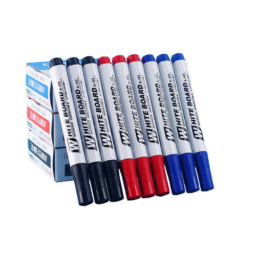 Erasable pen whiteboard pen black blue red large capacity easy-to-erasable thick-head drawing board pen children's painting graffiti water-based marker pen