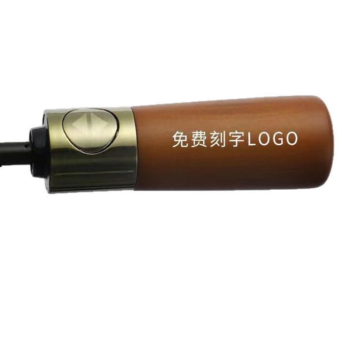 Paraguas plegables mango de madera totalmente automático resistente al viento vinil paraguas solar para hombres sol y lluvia doble uso regalos publicitarios paraguas personalizados