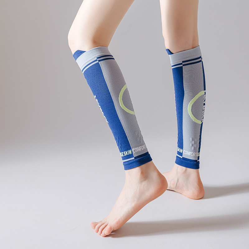 Original professional sports compression leg sleeves trendy running fitness skipping rope long leg sleeves for men and women calf pressure socks