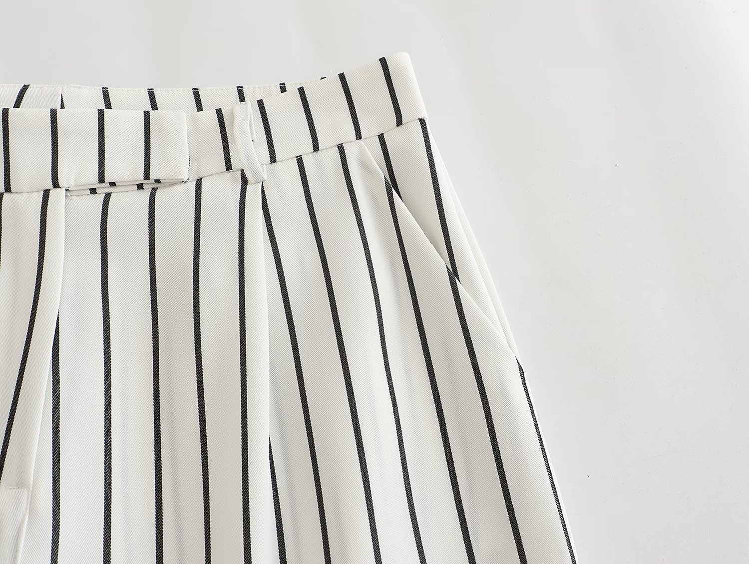 GraceChic, set di pantaloni larghi a gamba larga con tasche doppiopetto a righe da donna, primavera europea e americana_voghion.com