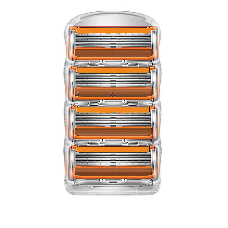 手動シェーバー 超薄型5層刃 シェービングナイフ ひげ剃り 古式ひげ剃りヘッド メンズシェーバー 手動