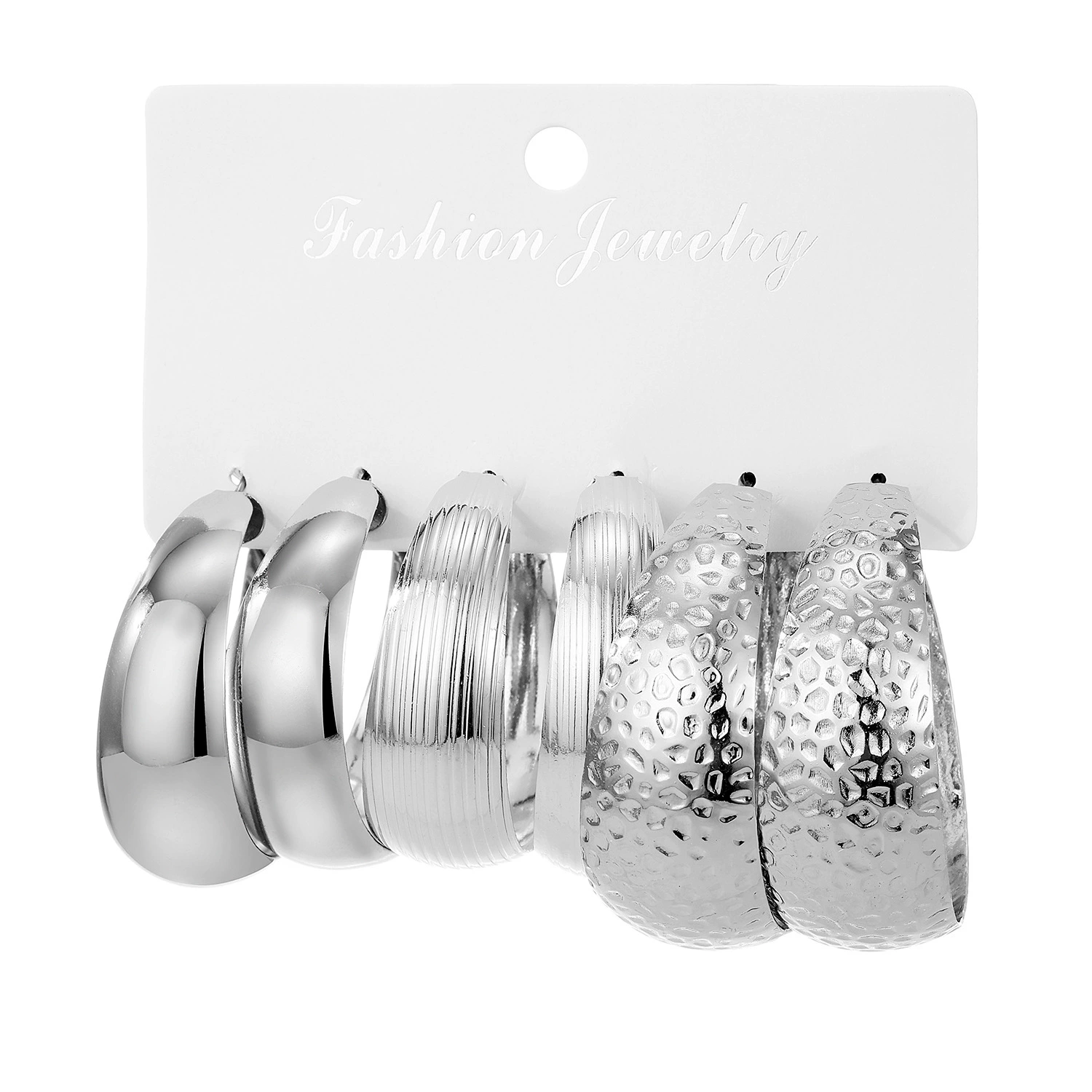 3PRS/SET БОЛЬШИЕ ХУУПС ПАНК СЕРЕБРО ЗОЛОТОЕ ЖЕНСКИЕ studs серьги