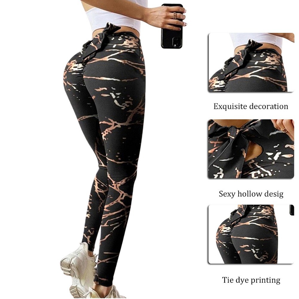 Women's Sports Printing Polyester Printing Active Bottoms Leggings display picture 1