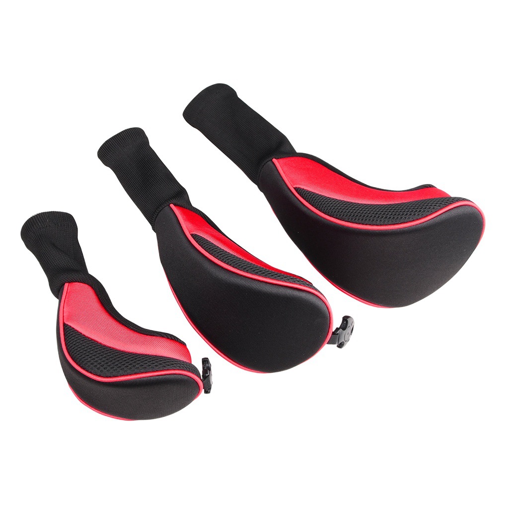 Cubierta de madera vendedora caliente transfronteriza del casquillo de la cubierta del polo del golf N ° 1, 3, 5 cubierta protectora del club Golf Headcover