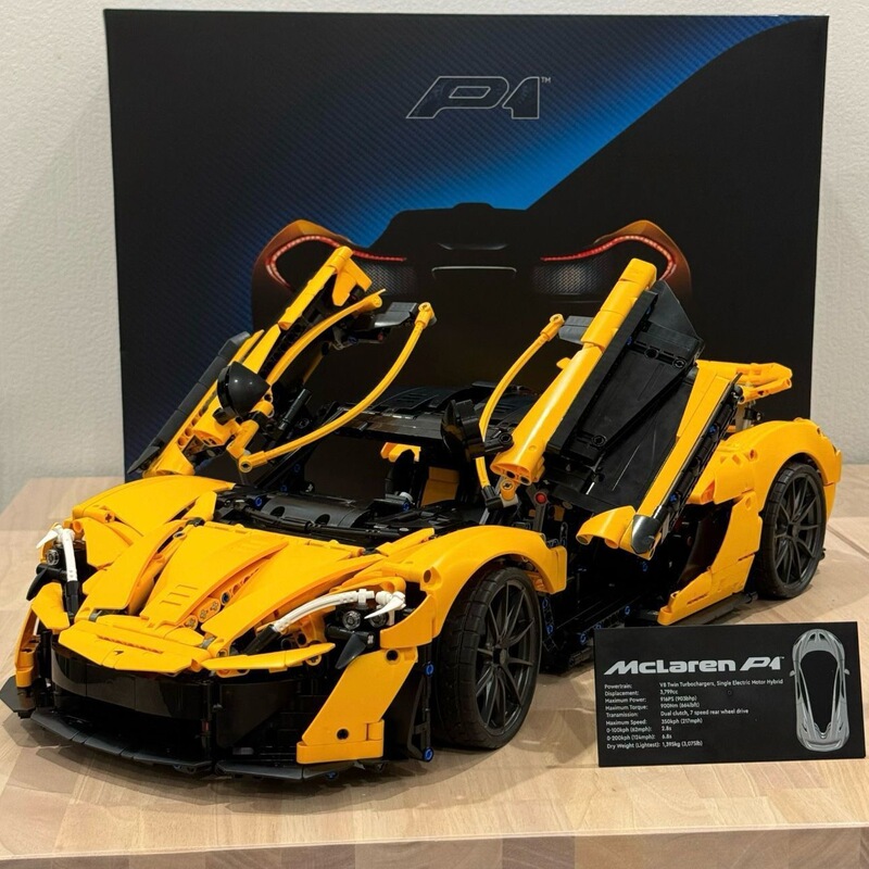 Compatible with Lego Technic 42172 Mclaren P1 Sports Car Model Boy Assembled Building Block Toy Gift Cross-Border Compatible with Lego Technic 42172 Mclaren P1 Sports Car Model Boy Assembled Building Block Toy Gift Cross-Border