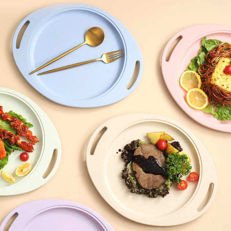 Plastic dinner plate for commercial use