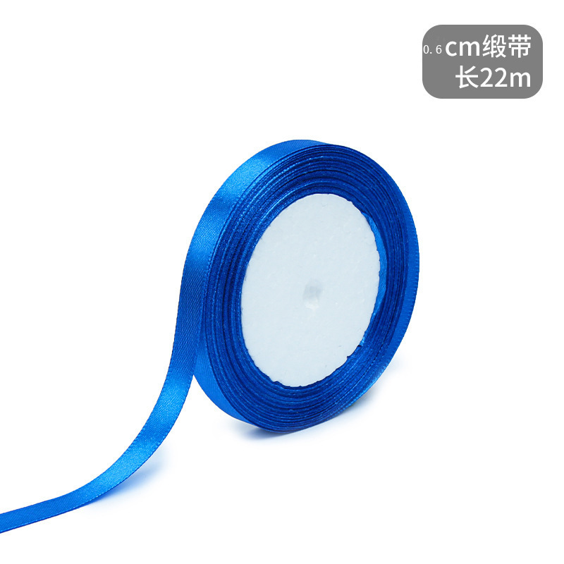 Fábrica directa de poliéster cifrado cinta cinta roscada cinta cinta cinta acompañante regalo embalaje cinta azul al por mayor