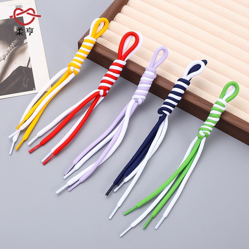 创意拼色双股尼龙包挂miu挂绳配饰潮玩毛绒公仔挂饰手工包挂配件