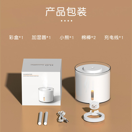 Creative Pet USB Humidifier with Large Mist Capacity Household Atmosphere Lamp Small Mini New Model Aromatherapy Machine Wholesale