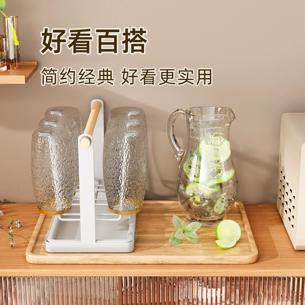 Glass holder, drying rack for home use, set with glass, storage system, light luxury style