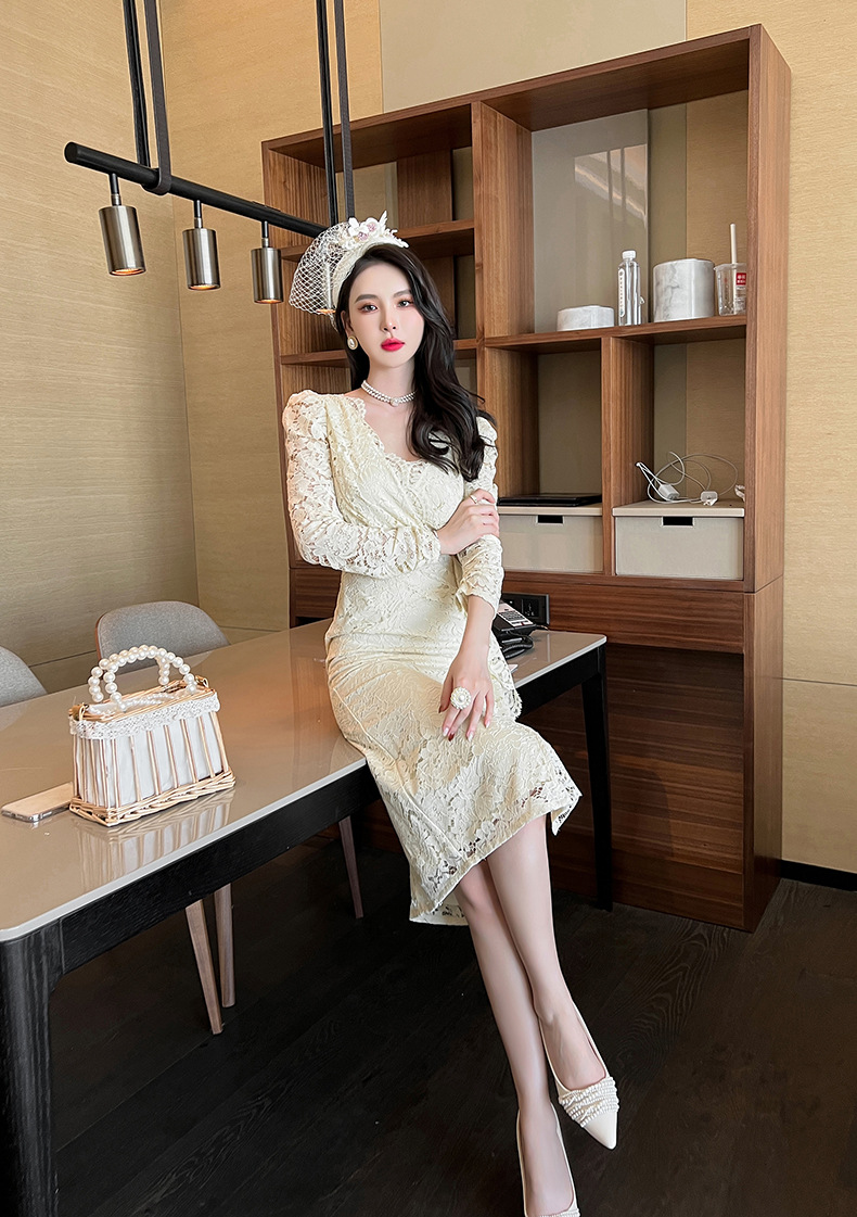 A2599 1220K VÁY ĐẦM LIỀN THÂN NỮ CHOTDNG MÙA XUÂN THU ĐÔNG HỌA TIẾT HOA THỜI TRANG NỮ REN G04 SẢN PHẨM MỚI
