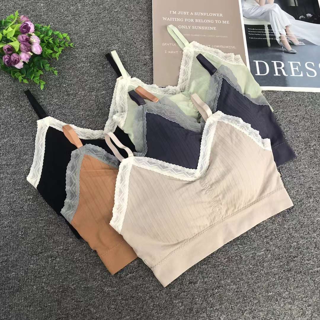 Nueva taza fija sin marcas de alta calidad chaleco de dama sin anillo de acero bra de yoga ropa interior deportiva mujer al por mayor