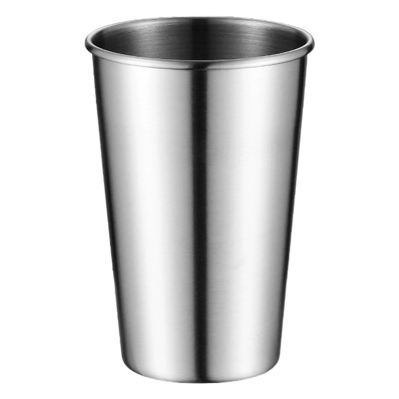 Однослойная кофейная чашка для завивки на открытом воздухе для барбекю портативная Золотая чашка для воды с надписью logo304 пивная чашка из нержавеющей стали