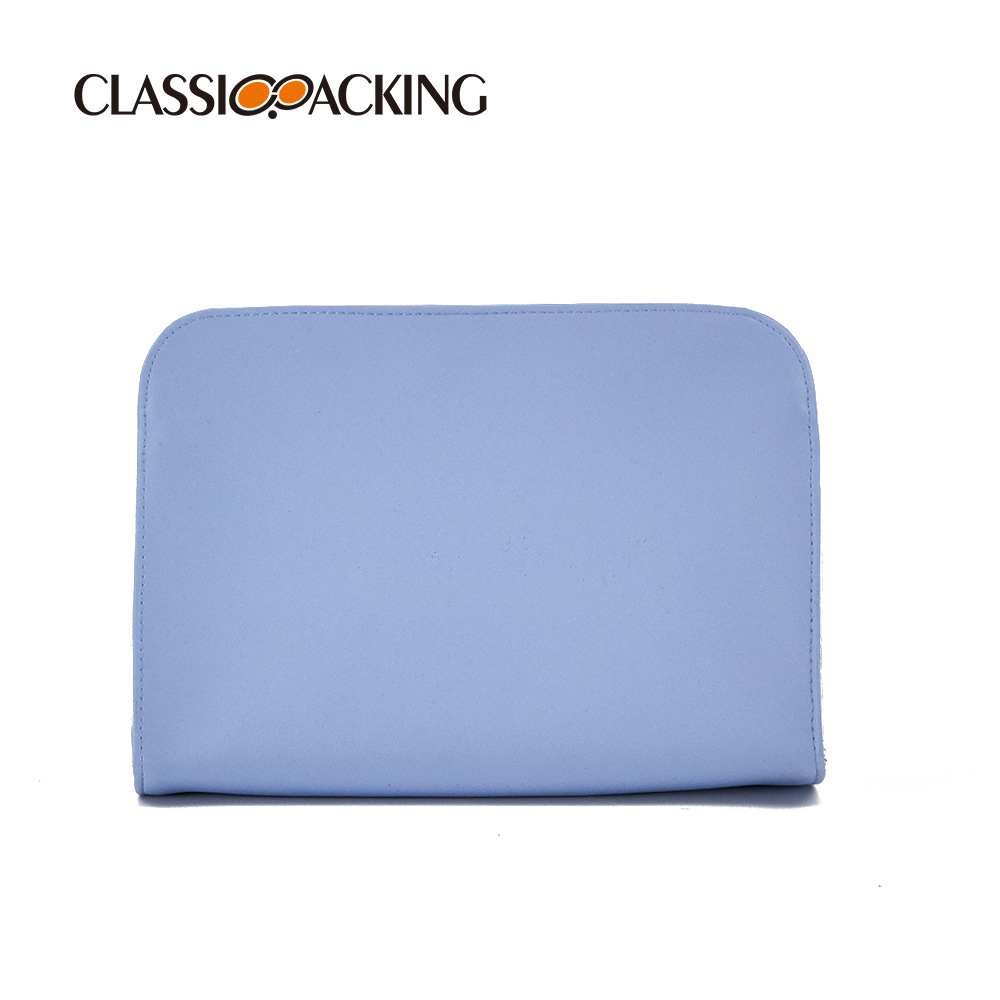 Bolsa de lavado de color sólido simple bolsa de almacenamiento de cosméticos de gran capacidad bolsa de cosméticos plegable multifuncional con logotipo impreso